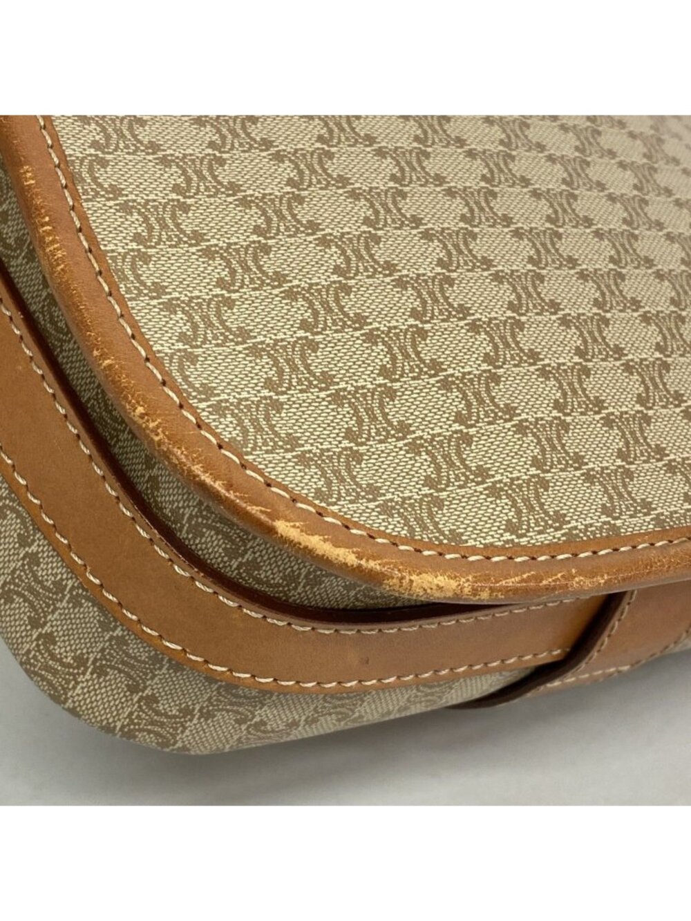 Celine Shoulder Bag Macadam Beige Gold - Picture 9 of 10